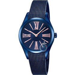 Festina Boyfriend Γυναικείο Ρολόι με Μπλε Μεταλλικό Μπρασελέ F16963/1