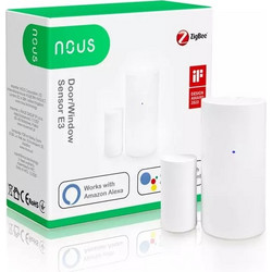 NOUS ZigBee Tuya Smart detector for door/window, Android 4.0, IOS 8.0, Compatibility with Alexa, Google Assistant (E3)