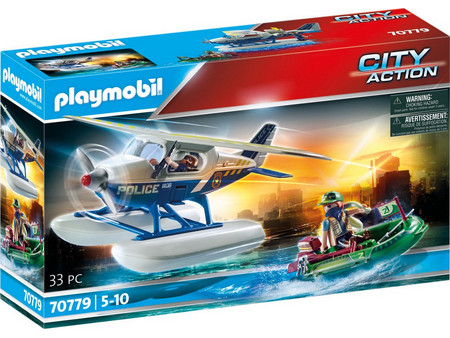 Playmobil City Action Καταδίωξη Αστυνομικό Υδροπλάνο για 5-10 Ετών 70779