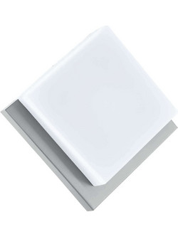 Φωτιστικό Κήπου Απλίκα Infesto LED 8.2W 2700K 820lm από Ανοξείδωτο Ατσάλι & Λευκό Πλαστικό 25x25cm