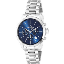 Chronostar Ανδρικό Ρολόι Χρονογράφος με Ασημί Μεταλλικό Μπρασελέ R3753270002