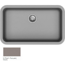 Macart Vigor U-100 Υποκαθήμενος Νεροχύτης Γρανίτη Pearl 78.5x48cm