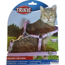 ΣΕΤ ΓΑΤΑΣ TRIXIE HARNESS WITH LEAD 26-37CM ΛΙΛΑ
