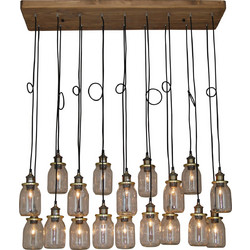 Home Lighting Κρεμαστό Φωτιστικό Οροφής Ράγα Πολύφωτο Μαύρο 77-2822 18 SPICA