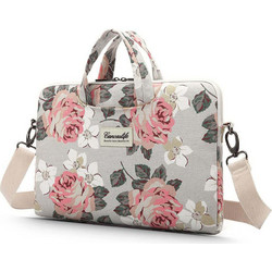 Canvaslife Briefcase Τσάντα Laptop Ώμου 14" White Rose