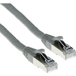 Intronics S/FTP Cat.6a Καλώδιο Δικτύου Ethernet 1m Grey