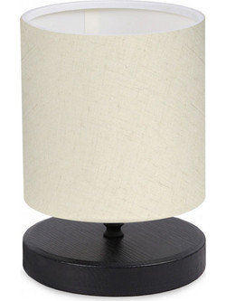 Megapap GP029-0015,1 Πορτατίφ E14 Μπεζ Μαύρο Φ15xΥ22cm