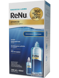 Bausch & Lomb ReNu Multiplus Advanced Υγρό Φακών Επαφής 360ml + 60ml