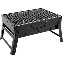 Μεταλλική Φορητή Αναδιπλούμενη Ψησταριά BBQ Grill για Κάμπινγκ, Κήπο OEM - Μαύρο