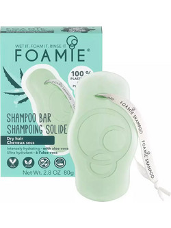 Foamie Aloe Vera Bar Σαμπουάν για Ξηρά Μαλλιά 80gr