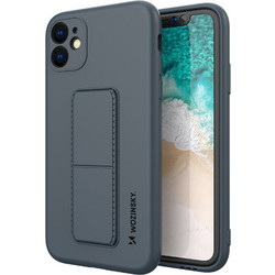 Wozinsky Kickstand Flexible Back Cover Navy Blue (iPhone 12 Pro)