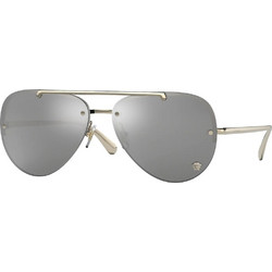 Versace VE 2231 1252/6G Γυναικεία Γυαλιά Ηλίου Aviator Μεταλλικά Χρυσά με Γκρι Φακό