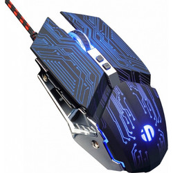 Inphic PW2 Ενσύρματο Gaming Ποντίκι RGB 4800 DPI Silver