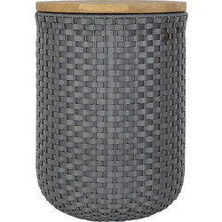 Τραπεζάκι κάθισμα Basket Halo sit dark grey Handed By