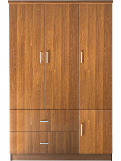 Woodwell Τετράφυλλη Ντουλάπα Ρούχων Closet Καρυδί 120x50x180cm Ε8385,3