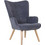 Woodwell Μπερζέρα Βελούδινη Μπλε Alma Ε7141,50