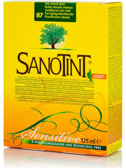 Sanotint Light 87 Πολύ Ξανθό Χρυσαφί Φυτική Ημιμόνιμη Βαφή Μαλλιών Χωρίς Αμμωνία 125ml