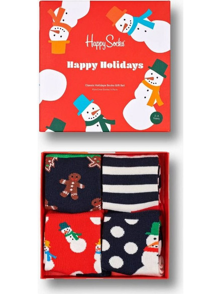 Happy Socks ΠΑΙΔΙΚΕΣ ΚΑΛΤΣΕΣ XKHOL09-6500 KIDS HOLIDAY SOCK GIFT SET