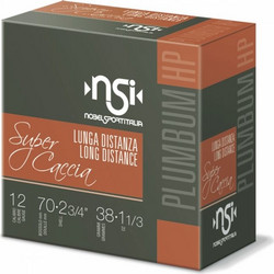 Nobel Sport Super Caccia Long Distance Φυσίγγια Συγκέντρωσης 12Cal 70mm 38gr 25τμχ