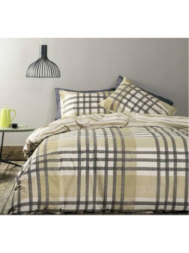 Σετ Παπλωματοθήκη Μονή Bardi Green 160x240 Nima Home - Nima Home