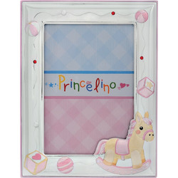 Princelino Παιδική Κορνίζα Από Ασήμι 13x18cm MA/140B-R