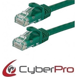 CyberPro U/UTP Cat.6 Καλώδιο Δικτύου Ethernet 0.5m Green
