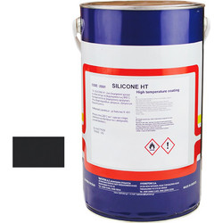Hydroton Silicone HT Χρώμα Σιλικόνης Υψηλής Θερμοκρασίας Μαύρο 5lt