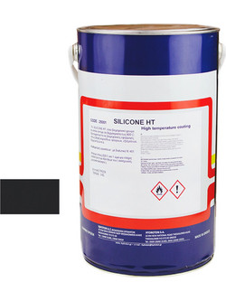Hydroton Silicone HT Χρώμα Σιλικόνης Υψηλής Θερμοκρασίας Μαύρο 5lt