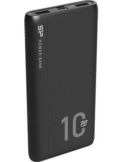 Silicon Power QP15 Power Bank 10000mAh 18W με 2 Θύρες USB-A & Θύρα USB-C Black