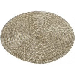 Σουπλά Στρογγυλό Σετ 6 τεμ. Χρυσό Pet/Pvc 38 εκ. Pul408K6 Espiel