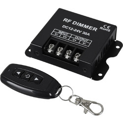 GLOBOSTAR(R) 73310 CORE Dimmer 1CH DC 12-24V 30/15A 360W Max IP20 - RF 433.92MHz Ασύρματο Χειριστήριο - M8.7xΠ6.2xΥ2cm