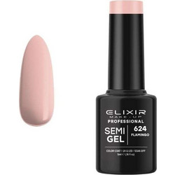Elixir Semigel 624 Flamingo Ημιμόνιμο Βερνίκι Νυχιών 5ml