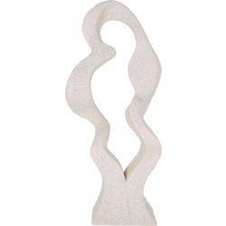 Άγαλμα Wave PT3753WH 23x14,5x40cm Ivory Present Time Πολυρεσίνη