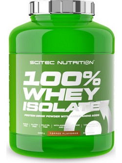 Scitec Nutrition 100% Whey Isolate Toffee Πρωτεΐνη Ορού Γάλακτος Γράμμωσης Χωρίς Γλουτένη 2kg