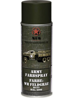 MFH Army Spray Paint 400ml - WH Field Grey Mat