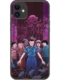 Θήκη Stranger Things iPhone 11 Black TPU (Μαύρη Σιλικόνη)