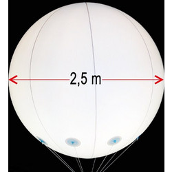 Μπαλόνι PVC λευκό 2,5m Premium