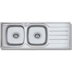 Gloria Finox 304 Oregon Ένθετος Νεροχύτης Inox Αντιστρεφόμενος Σατινέ 116x50cm
