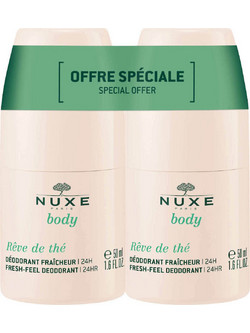 Nuxe Reve de The Fresh-Feel Φυσικό Αποσμητικό Roll On 24h Χωρίς Αλουμίνιο 2x50ml