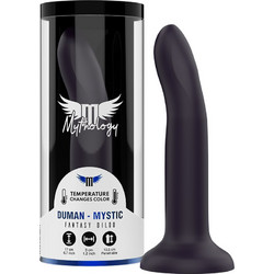 Mythology Duman Mystic M Dildo με Βεντούζα 17cm Μαύρο
