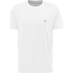 Ανδρική Μπλούζα Lee SS PATCH LOGO TEE WHITE L60UFQ12