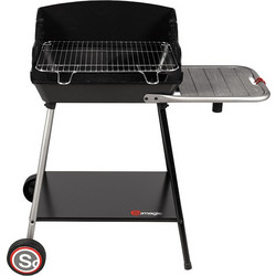 Somagic Excel Duo Grill Μαντεμένια Ψησταριά Κάρβουνου με Ρόδες Επιφάνειας 51x37cm
