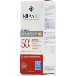 Rilastil D-Clar Uniforming Light Αντηλιακή Κρέμα Προσώπου με Χρώμα SPF50 40ml
