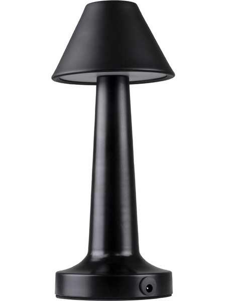 Globostar Molly 76515 Πορτατίφ Αφής LED με Μπαταρία Μαύρο Φ10xΥ23cm
