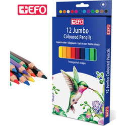 EFO Jumbo Ξυλομπογιές Σετ 12τμχ