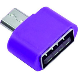 Andowl Μετατροπέας micro USB male σε USB-A female Μωβ (Q-Z03) 0.0