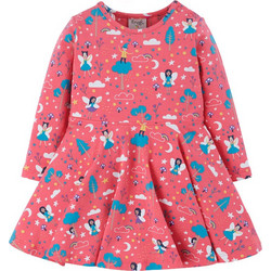Frugi Piskie Magic Παιδικό Φόρεμα Φούξια DRA201PPI