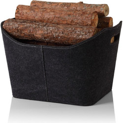 Καλάθι Ξύλων Felt Γκρι 53,5x43x36cm - BRONX