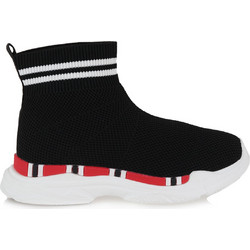 Exe Παιδικά Sneakers Μποτάκια με Κάλτσα Μαύρα 7001112636