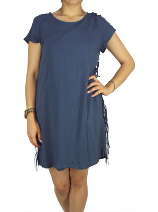Soft Rebels Jess Mini Καλοκαιρινό Καθημερινό Φόρεμα Navy Μπλε 316-703